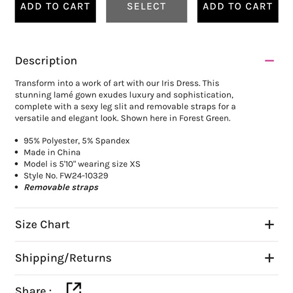 Retrofête Iris Dress Size XS - Picture 4 of 6